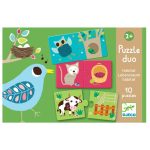 10 Duo Puzzle 'Animals in their nest'