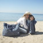 Beach bag 'Animal Print Petrol'