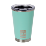 Ecolife Ανοξείδωτο Ποτήρι Θερμός 370ml με Διαφανές Καπάκι