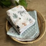 Set of 2 minky burping cloths - Image 5