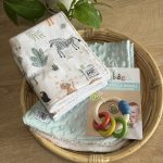 Set of 2 minky burping cloths - Image 4