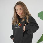 Φούτερ μπλούζα θηλασμού MAMA - Μαύρη - Image 6