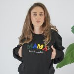 Φούτερ μπλούζα θηλασμού MAMA - Μαύρη - Image 8