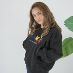 Φούτερ μπλούζα θηλασμού MAMA - Μαύρη - Image 9