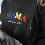 Φούτερ μπλούζα θηλασμού MAMA - Μαύρη - Image 13