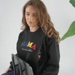 Φούτερ μπλούζα θηλασμού MAMA - Μαύρη - Image 14