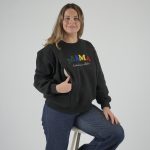 Φούτερ μπλούζα θηλασμού MAMA - Μαύρη - Image 24