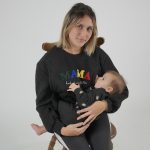 Φούτερ μπλούζα θηλασμού MAMA - Μαύρη - Image 26