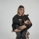Φούτερ μπλούζα θηλασμού MAMA - Μαύρη - Image 27