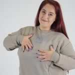Nursing Sweatshirt 'Eat Local' - Beige - Image 2