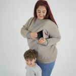 Nursing Sweatshirt 'Eat Local' - Beige - Image 5