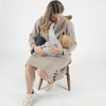 Nursing Dress 'Eat Local' - Beige