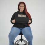 Nursing sweatshirt 'Manalicious' - Black
