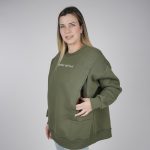 Nursing Sweatshirt 'better eat local' - Khaki - Image 2