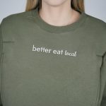 Nursing Sweatshirt 'better eat local' - Khaki - Image 6