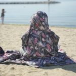 Beach poncho 'Wild Flowers'