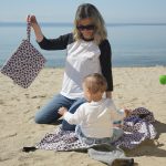 Beach cosmetic bag 'Pink Animal Print'