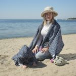 Beach poncho 'Animal Print Petrol' - Image 2