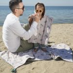 Beach poncho 'Palm Trees' - Image 4