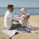 Beach poncho 'Palm Trees' - Image 6
