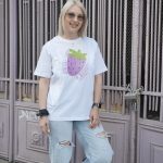 T-shirt θηλασμού 'Sweet Like a Berry' - Λευκή - Image 2