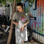 Nursing T-shirt 'Sweet Like a Berry' - Grey - Image 3