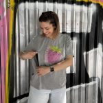 T-shirt θηλασμού 'Sweet Like a Berry' - Γκρι