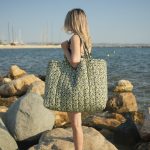 Τσάντα θαλάσσης Green Animal Print