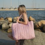 Beach bag 'Leopink'