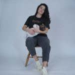 Nursing T-shirt 'MAMA' - Black & Animal Print - Image 12