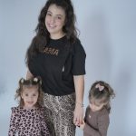 Nursing T-shirt 'MAMA' - Black & Animal Print - Image 13