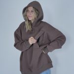 Nursing Sweatshirt 'Eat Local' - Brown