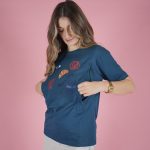 T-shirt θηλασμού πετρόλ- Milk & Love - Image 5