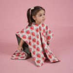 Beach poncho 'Strawberry'