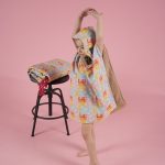 Beach poncho 'Bandana Pink Mix'