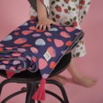 Beach towel 'Blue Strawberries'