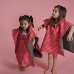 Beach poncho 'Rosy Check' - Image 4