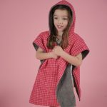 Beach poncho 'Rosy Check'