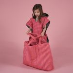Beach poncho 'Rosy Check' - Image 8