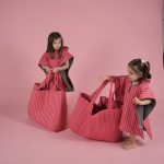 Beach bag 'Rosy Check' - Image 4