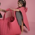 Beach bag 'Rosy Check'