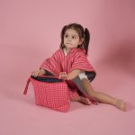 Beach poncho 'Rosy Stripes' - Image 11
