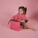 Beach poncho 'Rosy Stripes' - Image 12