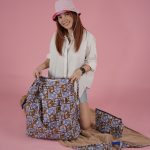 Beach bag 'Bandana Blue Brown'