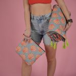 Beach cosmetic bag 'Coral'