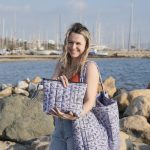 Beach cosmetic bag 'Blue Bandana'