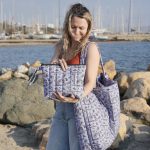 Beach cosmetic bag 'Blue Bandana' - Image 12
