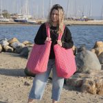 Beach bag 'Rosy Check' - Image 2