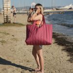 Τσάντα θαλάσσης Berry Stripes - Image 4