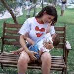 T-shirt θηλασμού λευκό - Motherhood